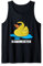 Lustige Gelbe Badeente Quietscheente Schwimmen Bademeister Tank Top