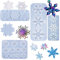 5 Stück Silikon Schneeflocke Formen, Kalolary Weihnachten Harz Gießform Weihnachten Epoxidharz Anhänger Form Kit für Schmuck Schlüsselanhänger machen Urlaub Party Ornamente Halskette Basteln Zubehör