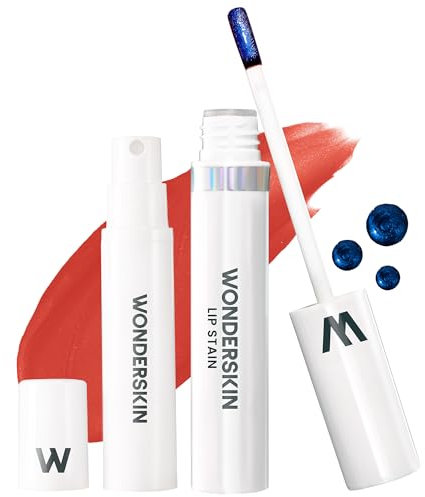 Wonderskin Wonder Blading Lip Stain Peel Off And Reveal Kit – Langlebige, Wasserfeste Rosa Lippentönung, Übertragungssicheres Kit Mit Natürlichen Make-Up-Flecken (Glamorous)