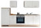 Stella Trading Andy Moderna con elettrodomestici in Rovere Opaco, capiente Cucina da Incasso con Molto Spazio, Legno ingegnerizzato, Quercia Sonoma/Bianco, 280 x 195 x 60 cm