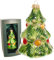 Krebs Glas Lauscha - Weihnachtsdekoration/Christbaumschmuck aus Glas - Weihnachtsbaum Porzellan-Look - Farbe: Grün/Rot/Gold - Größe: ca. 16 cm