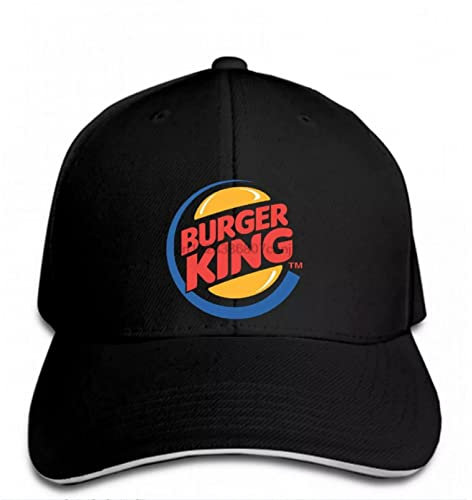 klassisch Baseball Kappe mit weißem Seitenrand Sandwich BB Cap Baseball Cap Burger King Baseball Cap Food Burger Fries Meat Lover Sporthut Sonnenhut Weihnachten Geschenk