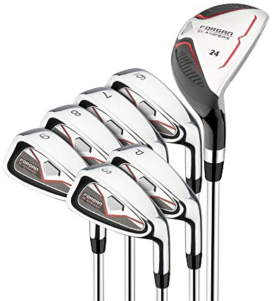 Forgan F100 Iron Set with Hybrid, Mens Right Hand, Steel Shafts