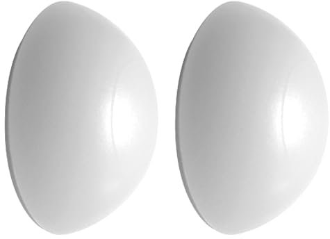 cyclingcolors 2x butée de porte murale adhésive blanc ronde autocollante 31mm protection mur coup de poignée