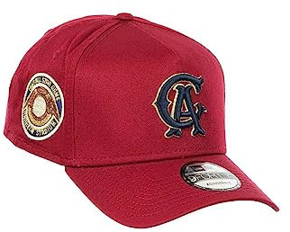 New Era California Angels MLB 1967 All Star Game Anaheim Stadium Sidepatch Cardinal 9Forty A-Frame Snapback Cap - One-Size