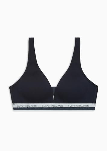 Emporio Armani Damen Stretch Cotton Logoband Triangle Padded Bra