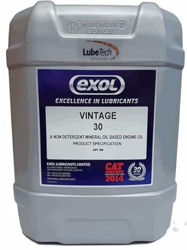 EXOL SAE 30 ENGINE OIL NON DETERGENT 20L FOR CLASSIC & VINTAGE ENGINES