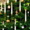 AFINETH Christmas Tree Candles with Remote, 12 Pack Battery Operated Christmas Candles, LED Candles for Xmas Tree Decoration, Flickering Flameless Candles for Home, Party Decor with Crystal Ball Hooks