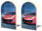Serre-Livres Voiture Rouge Support pour Étagère À Livres Porte-Livres Support pour Livres Étagère À Livres en Bois Cache-Livres pour Étagères 2 Pièces