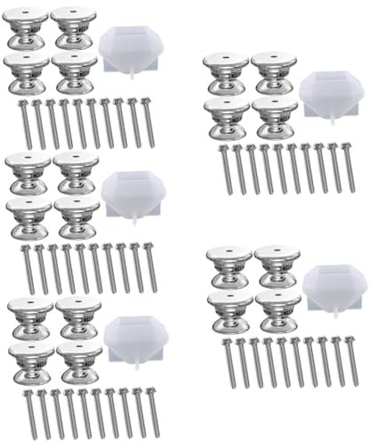 STOBOK 5sätze Schubladengriff-mold Für Kristallharz Inklusive Basis Und Schrauben Kreative Formen Für Einzigartige Möbelgriffe Für Handwerksprojekte