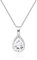 Linawe Silber Halskette Damen Kette, Diamant Geburtsstein Kristall Anhänger Schmuck Set, Kettenanhänger Silber Damenkette Jewelry, Silberkette Modeschmuck
