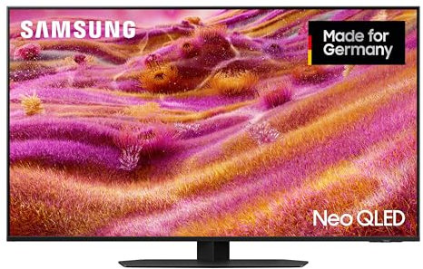 Samsung Neo QLED 4K QN90F 43 Zoll (108 cm) Mini LED, UHD Fernseher, NQ4 AI Gen3 Prozessor, Glare Free, Neo Quantum HDR, 4K Upscaling Pro, Dolby Atmos, Knox Security, Samsung Vision AI Smart TV (2025)