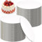 Malloom 50 Pack Cake Boards 8 inch Cardboard Cake Rounds White Cake Board Rounds, Cake Circles Rounds Base Food-Grade Cardboard Cake Plate for Christmas, Cakes, Bread, Desserts