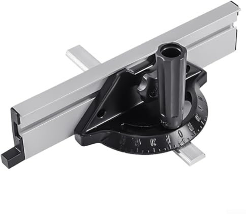 Entgoinggo Table Saw Push Handle, Angle Disc, Push Ruler Adjustable Miter Gauge Fence for Wood Cutting Precision Parallel Positioning