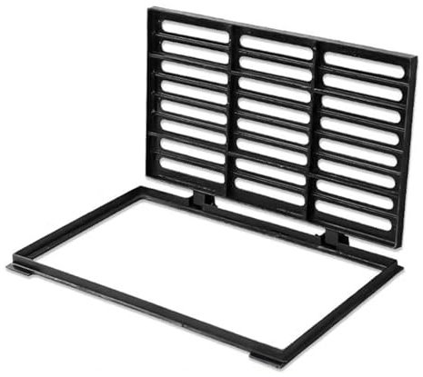 Robuster Metall-Abflussdeckel Für Den Außenbereich, Abflussgitter Aus Gusseisen Für Die Kanalisation Im Hof, Regenrinnen-Entwässerungssiebe Für Baustellen (40 X 70 X 4 cm, 15 3, 4 X 27 1, 2 X 1 5,