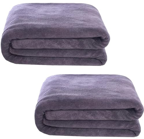 1/2er set Badetücher Groß 100x200/120x200/150x200cm Weich Microfaser Badetuch Schnelltrocknendes Super saugfähig Saugstark Duschtuch für Dusche Badezimmer, Hotel Saunahandtuch(A1,120x180cm(2pcs))