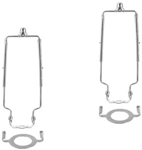 Hemobllo 2st Schirmhalterung Goldene Stehlampe Lampe Für Schreibtisch Tageslichtlampe Ring Usb-lampe Bausatz Lichthalter Adapter Für Lampenschirme Berühren Led-lampe Schmiedeeisen Silver