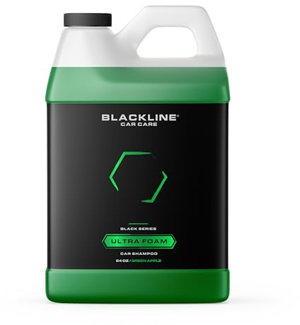 Blackline Car Shampoo for Foam Cannon, Ceramic Safe - 64oz Green Apple