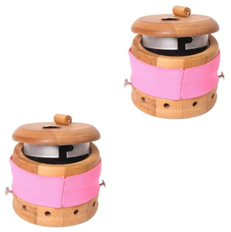FRCOLOR 2stücke Moxibustion Box Tragbare Wärmetank Für Muskelsteifheit Akupressur Und Entspannung - -kasten Für Unterwegs Mit -schutzgitter