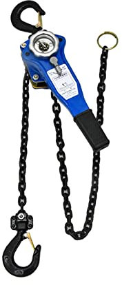 1 Tonne x 1,5 Meter 7 kg 330 N Hebelzug Spanner Handzug Kleiner Hebelzug Hebekettenspanner Hebehebel Kettenzug für Anfänger