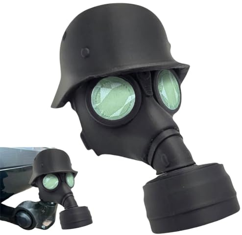 JUCHRZEY Abdeckkappe for Anhängerkupplung, Fun Gasmaske Helm Kappe AnhäNgerkupplung Lustig, Anhängerkupplungs Schild for Anhängerkupplungen Auto Trimmen, Anhängerkupplungs Abdeckung