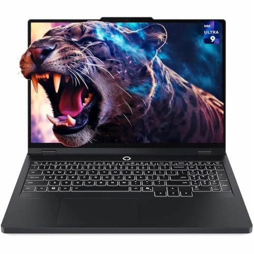 Lenovo Legion Pro 5i Gen 10 Ordinateur portable de jeu 16 avec processeur Intel Core Ultra 9 275HX, NVIDIA GeForce RTX 5070, WQXGA OLED 500 nits écran non tactile, 32 Go de RAM, 2 To SSD, KYB RVB 24