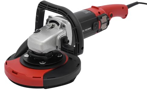 Betonschleifer Betonfräse Sanierungsfräse Set 1580W Winkelschleifer mit 180mm Schleifscheibe 600–3000U/min Staubfreie Schleifmaschine, Exzenterschleifer mit 6 Geschwindigkeiten