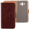 Gukas Flip PU Billetera Design para Huawei Mate 10 ALP-L29 5.9 Funda De Carcasa Cartera De Cuero Case Cover Piel (Brown)