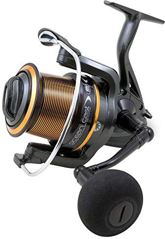 Lineaeffe Mulinello da Pesca Ocean Cast 8000 per Pesca a Fondo Surfcasting Beach Ledgering da Lancio con Babina Grande Che Permette la Fuoriuscita Fluida del Filo per Raggiungere Distanze Maggiori