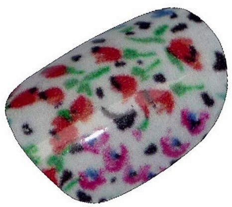 Chix Nails Nail Wraps Wild Flowers Floral Fingers Toes Vinyl Foils
