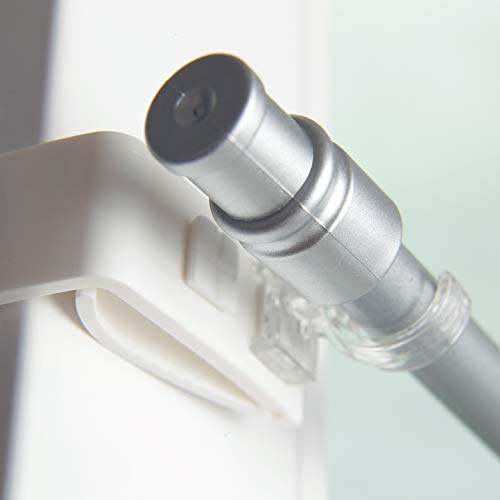 Bestlivings Klemmträger 8er Pack inkl. Adapter für Gardinenstangen und Vitragestangen - ohne Bohren, Schrauben, Kleben, einfache Montage