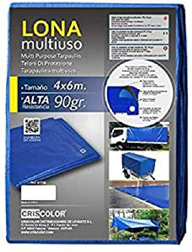 CRISCOLOR Lona multiuso 4x6m AZUL