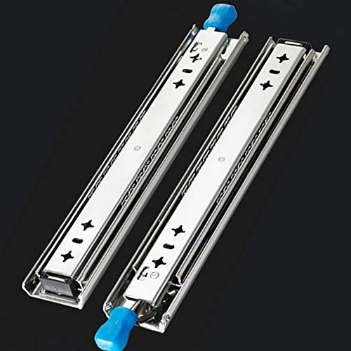 MENG Schwerlast-schubladenschienen Mit Verriegelung 300/500/ 1000ｍｍ Vollauszug Seitliche Montage Schubladenauszug Edelstahl Kugellager 1 Paar