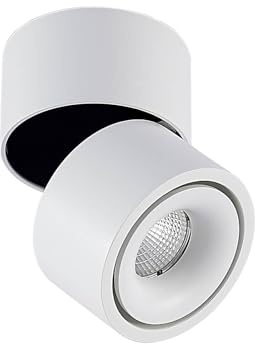 Arcchio LED Deckenlampe Rotari (Modern) in Weiß aus Aluminium (1 flammig,) - Deckenleuchte Wandleuchte Strahler Spot Lampe Flurleuchte