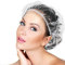 Glamza Disposable Shower Caps x100 – Clear Waterproof Plastic Hair Caps for Women, Men & Kids – Elastic, Comfortable, Hygienic – Ideal for Shower, Spa, Salon, Hotel, Travel Use