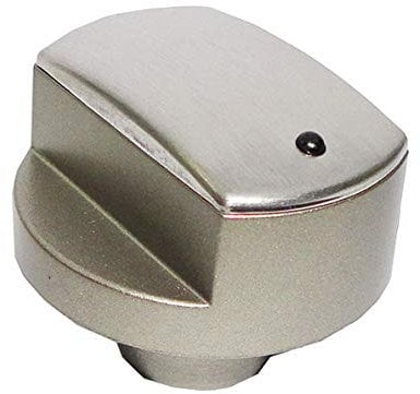 Ignis Whirlpool - Manopola colore argento silver con incastro 6 mm. sporgenza mozzo 13 mm. per cucina piano cottura a gas - M2547