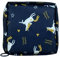 Sanitary Napkin Storage Bag Menstrual Cup Pouch Portable Pads with Zipper Feminine Menstruation First Period Bags for Teen Girls Women Ladies. (Tibetan blue - Unicorn)