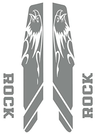 DualColorStampe Autocollants Fourche Vélo VTT Vtt Autocollants Accessoires Vélo Decals Falco B0040 (Gris 74)