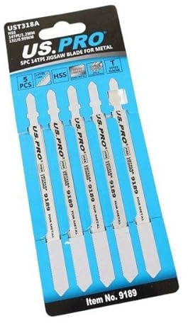 US PRO 5PC UST318A 132MM 14TPI Jigsaw Blade for Metal 9189