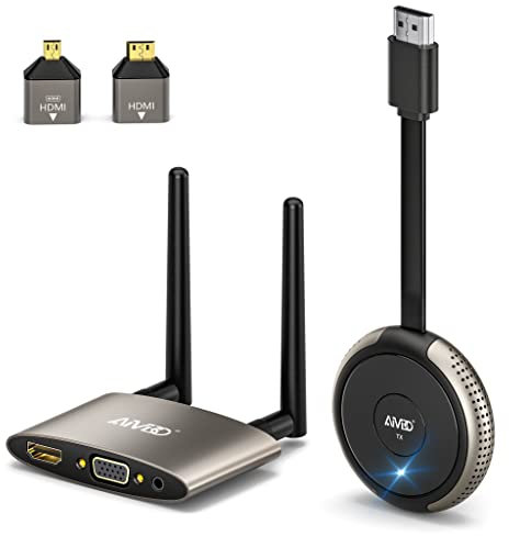 Wireless HDMI Transmitter and Receiver 4K, Up to 8 TXs to 1 RX, 5G/1080P Ultra Low Latency, 165FT/50M Plug&Play HDMI Extender Streaming Video for Laptop, TV Box, C-CTV to TV, Projector, Monitor
