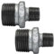 AERZETIX - C65081 - Set di 2 riduzioni maschio-maschio 1'' x 1/2 zincato - in ghisa - raccordo tubo filettatura avvitabile - idraulico-riscaldamento impianto acqua potabile manicotto alimentazione