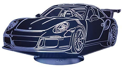 3D-LED-LAMPE. Deutsches Auto Stuttgart. POR (POR GT3 RS)