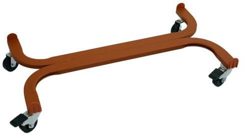 Tecnokit: Carrello portapiante, Varie Dimensioni, con Ruote industriali Ø 5 cm, Struttura in Acciaio, Adatto per Interni ed Esterni, Giardinaggio. (Rettangolare cm 100, Cotto)