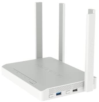 Keenetic Titan 2nd Generation AX3200 Mesh-WLAN-6-Multi-Gigabit-Router mit Dual-Core-ARM-CPU, 5-Port-Gigabit- und 1-Port-2.5-Gigabit-Smart-Switch, USB-2.0- und USB-3.0-Ports