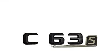 BMINO Mattschwarz C63s Kofferraum-hintere Buchstaben, Wort-Abzeichen, Emblem, Buchstaben-Aufkleber, kompatibel mit Mercedes Benz, kompatibel mit AMG C-Klasse C63 S Logo-Aufkleber