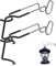 NACETURE Lantern Stand Hook Camping Light Pole – Heavy Duty Camping Lantern Stand Tent Camping Accessories, Tent Pole Hook Lantern Holder Hanger Clips for Camping Light Hooks, Grill, Hiking