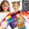 Face Bodypainting Farben Set,Zodors Gesichtsfarbe Wasserlösliche Professionelle Face Painting Palette Kinderschminke Set für Halloween Weihnachten Ostern Karneval Themenpartys Party
