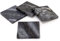Carousel Home Set Of 4 Square Black Marble Coasters | Natural Stone Marble Coaster Set | 4 Piece Drinks Coasters Cup Mug Table Mats