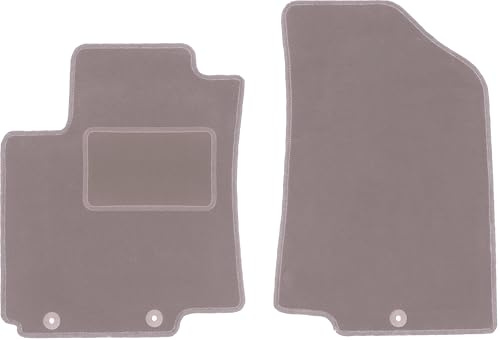 Wielganizator Automatte – Passend für Hyundai i20 II Coupé, Fließheck 2014- – Velours – Autozubehör - Auto Fußmatten – Fußmatte Auto – 2-teilig - beige