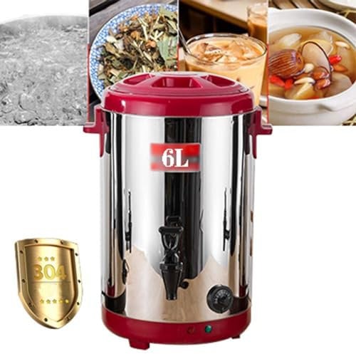 Generic Double Wall Stainless Steel Electric Hot Water Urn - Insulated Beverage Server/Dispenser For Large Groups, Commercial Coffee Boiler